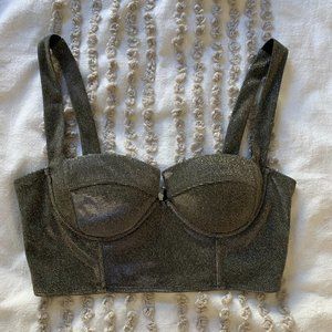 Superdown Bustier Chromatic top